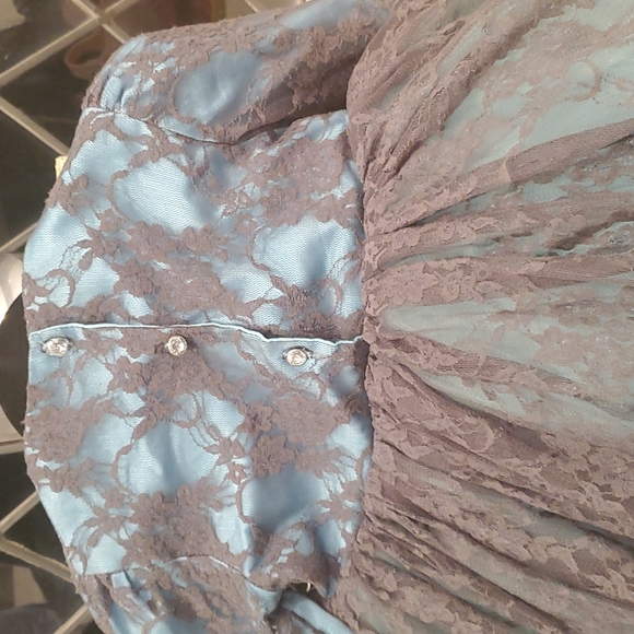 Blue and gray Moxie and Mabel Dress - Picture 5 of 6